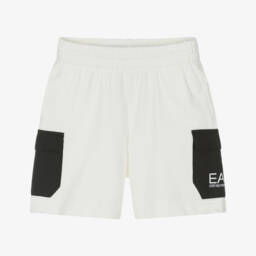 EA7 Emporio Armani-Boys Crisp Cotton Adventure Shorts | Childrensalon Outlet