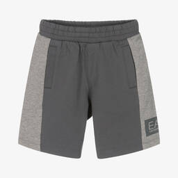 EA7 Emporio Armani-Серые шорты из джерси для малышей | Childrensalon Outlet