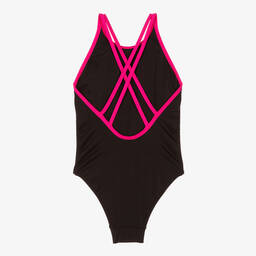 EA7 Emporio Armani-Черный купальник для девочек | Childrensalon Outlet