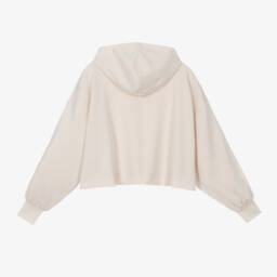 EA7 إمبوريو أرماني-هودي مودال جيرسي لون بيج للبنات | Childrensalon Outlet