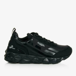 EA7 Emporio Armani-Teen Black Ultimate C2 Kombat Trainers | Childrensalon Outlet