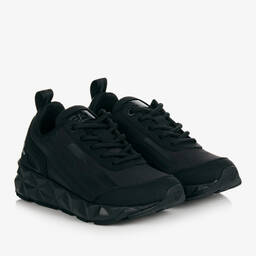 EA7 Emporio Armani-Teen Black Ultimate C2 Kombat Trainers | Childrensalon Outlet