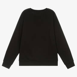 EA7 Emporio Armani-Черный хлопковый свитшот | Childrensalon Outlet