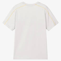 EA7 Emporio Armani-Серая хлопковая футболка | Childrensalon Outlet