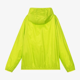 EA7 Emporio Armani-Teen Boys Lime Green Windbreaker Jacket | Childrensalon Outlet