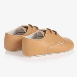 Early Days-Baby Camel-Hued Lace-Up Footwear | Childrensalon Outlet