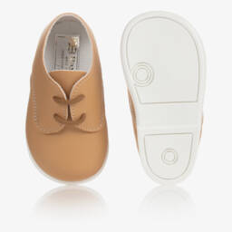 إيرلي دايز-أحذية أولى للأولاد بلون الجمل مع أربطة | Childrensalon Outlet