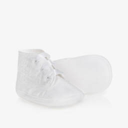 Early Days-Boys Ivory Silk Pre-Walker Booties | Childrensalon Outlet