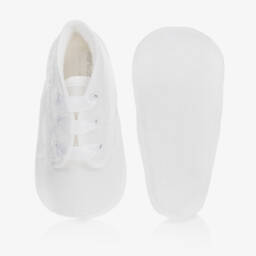 Early Days-Boys Ivory Silk Pre-Walker Booties | Childrensalon Outlet