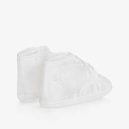 Early Days-Boys Ivory Silk Pre-Walker Booties | Childrensalon Outlet