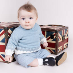 Early Days-Boys Soft Black Leather Walkers | Childrensalon Outlet