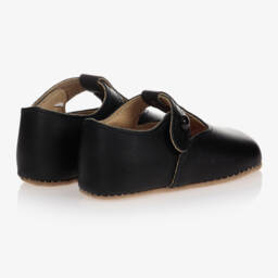 Early Days-Boys Soft Black Leather Walkers | Childrensalon Outlet