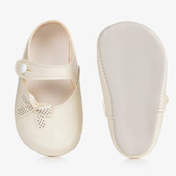 Early Days-Ivory Patent Pre-Walker Shoes | Childrensalon Outlet