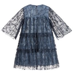 EIRENE-Синее кружевное многослойное платье | Childrensalon Outlet