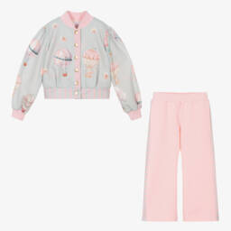 EIRENE-Girls Balloon Print Trousers Set | Childrensalon Outlet