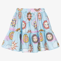EIRENE-Girls Blue Sunshine Tiered Skirt | Childrensalon Outlet