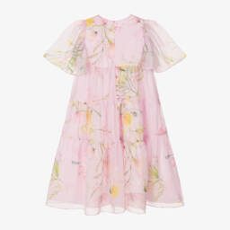 EIRENE-Платье из румяного шифона с цветочным узором для девочек | Childrensalon Outlet