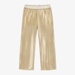 EIRENE-Элегантные золотые плиссированные брюки для девочек | Childrensalon Outlet