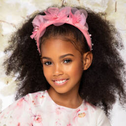 EIRENE-إكسسوار رأس أنيق باللون الوردي للبنات | Childrensalon Outlet
