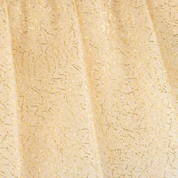 EIRENE-Girls Gold Tweed Tulle Gown | Childrensalon Outlet