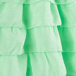 EIRENE-Girls Green Layered Glitter Dress | Childrensalon Outlet