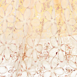 EIRENE-Girls Ivory Floral Sequinned Tulle Dress | Childrensalon Outlet