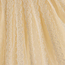 EIRENE-Girls Ivory Lace & Tulle Gown | Childrensalon Outlet