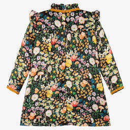 EIRENE-Girls Liberty Print Silk Dress | Childrensalon Outlet