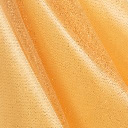 EIRENE-Girls Long Gold Tulle Dress  | Childrensalon Outlet