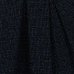 EIRENE-Girls Navy Blue Tweed Dress | Childrensalon Outlet