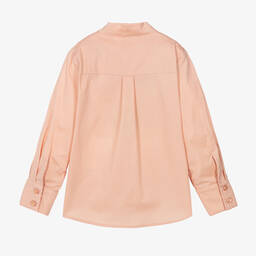 EIRENE-Розовая хлопковая блузка с бантом | Childrensalon Outlet