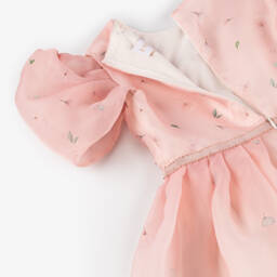 EIRENE-Girls Pink Cascading Chiffon Gown | Childrensalon Outlet