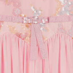 EIRENE-Girls Pink Chiffon Cape Dress | Childrensalon Outlet