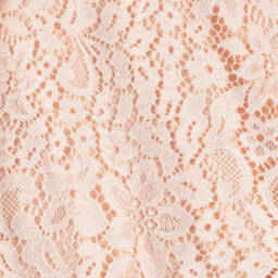 EIRENE-Girls Pink Lace & Chiffon Bow Dress | Childrensalon Outlet