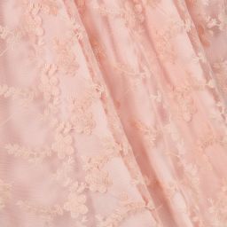 EIRENE-Girls Pink Lace Dress  | Childrensalon Outlet