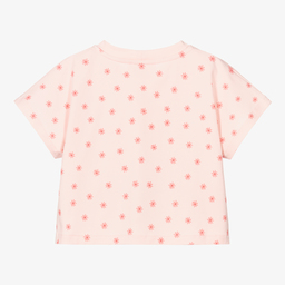 EIRENE-Girls Pink Parrot T-Shirt | Childrensalon Outlet