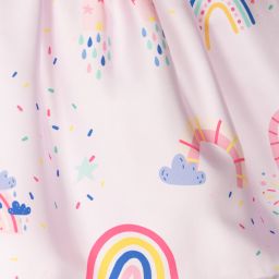 EIRENE-Girls Pink Unicorn Satin Dress | Childrensalon Outlet
