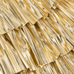 EIRENE-Girls Shimmering Gold Pleated Dress | Childrensalon Outlet