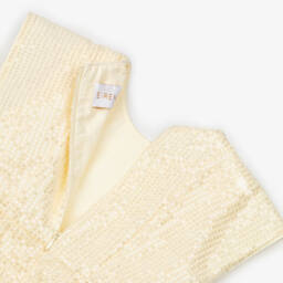 EIRENE-Girls Sparkling Ivory Occasion Dress | Childrensalon Outlet