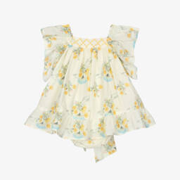EIRENE-Girls Sunshine Cotton Floral Frock | Childrensalon Outlet