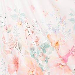 EIRENE-فستان قطن بوبلين لون أبيض بطبعة ورود | Childrensalon Outlet