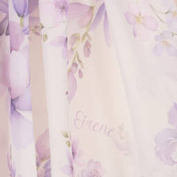 EIRENE-Платье из белого и сиреневого шифона для девочек | Childrensalon Outlet