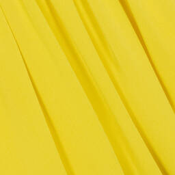 EIRENE-Girls Yellow Tiered Satin Dress | Childrensalon Outlet