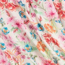 EIRENE-Ivory & Pink Satin Blouse | Childrensalon Outlet