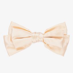 EIRENE-Peach Pink Bow Hairclip (22cm) | Childrensalon Outlet