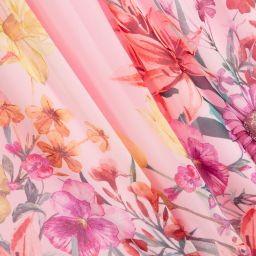 EIRENE-Pink Floral Chiffon Dress | Childrensalon Outlet