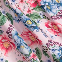 EIRENE-Pink Floral Ruffle Blouse  | Childrensalon Outlet