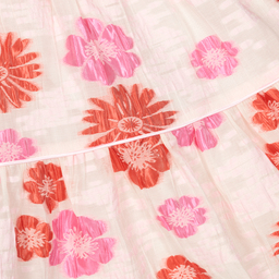 EIRENE-Pink Jacquard Floral Dress | Childrensalon Outlet