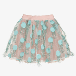 EIRENE-Pink Organza & Tulle Skirt | Childrensalon Outlet