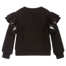 Elie Saab-Black & Gold Sequin Sweatshirt | Childrensalon Outlet